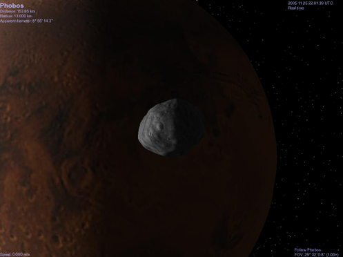Phobos y Marte